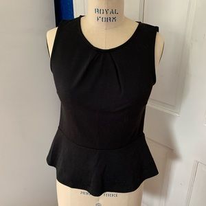 Cotton On Black Peplum Top